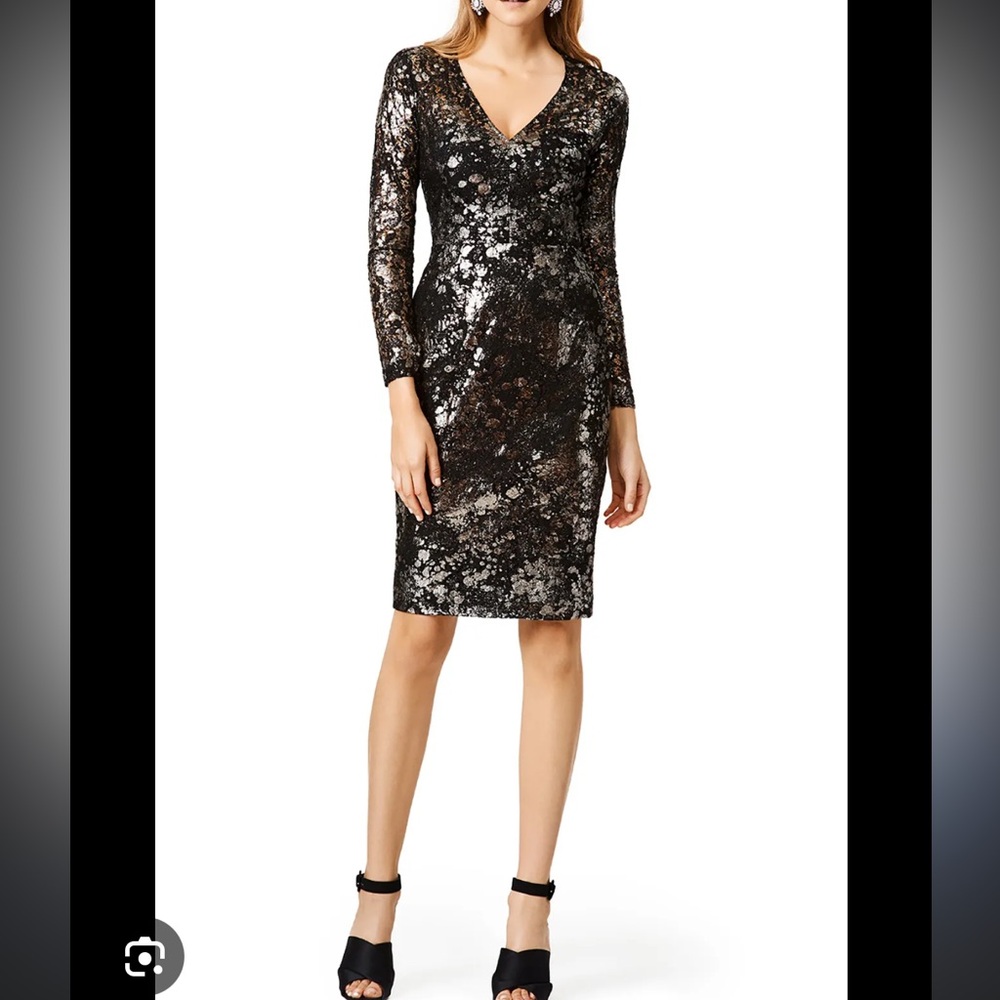 Lela Rose Moon Dust Sheath Dress